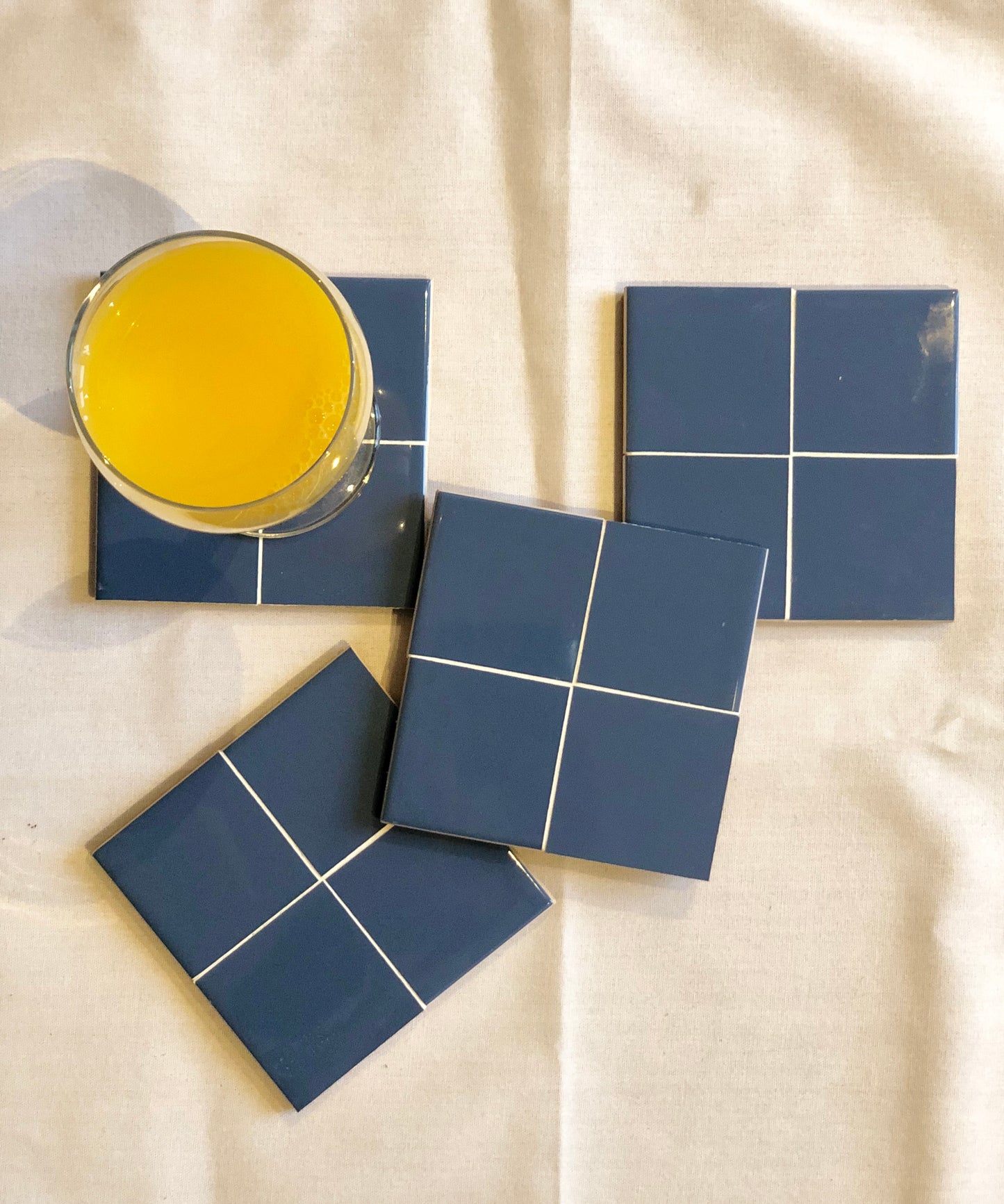 Lot de 4 Sous-verres Azul
