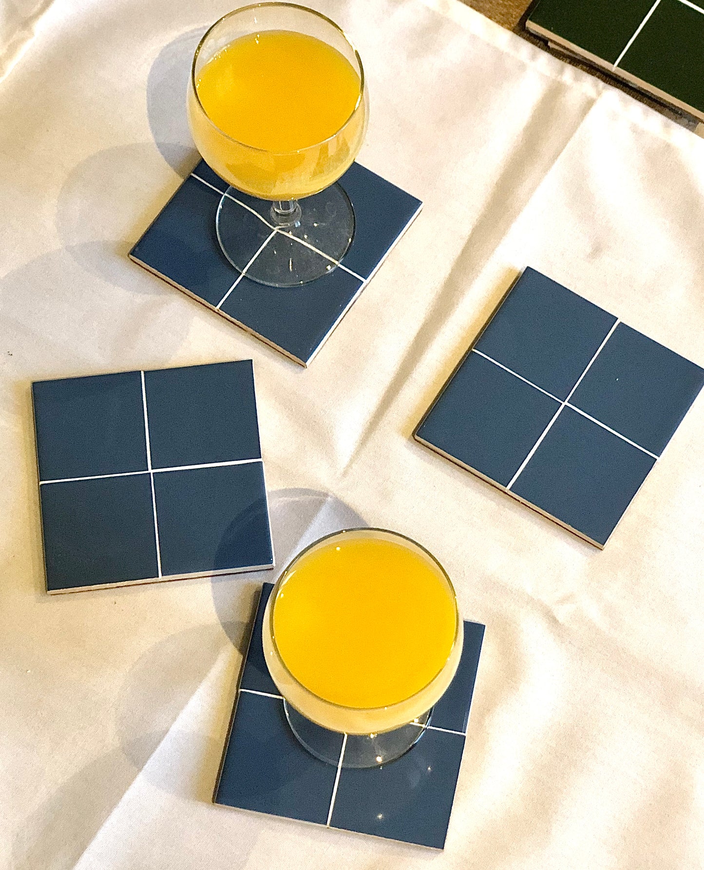 Lot de 4 Sous-verres Azul