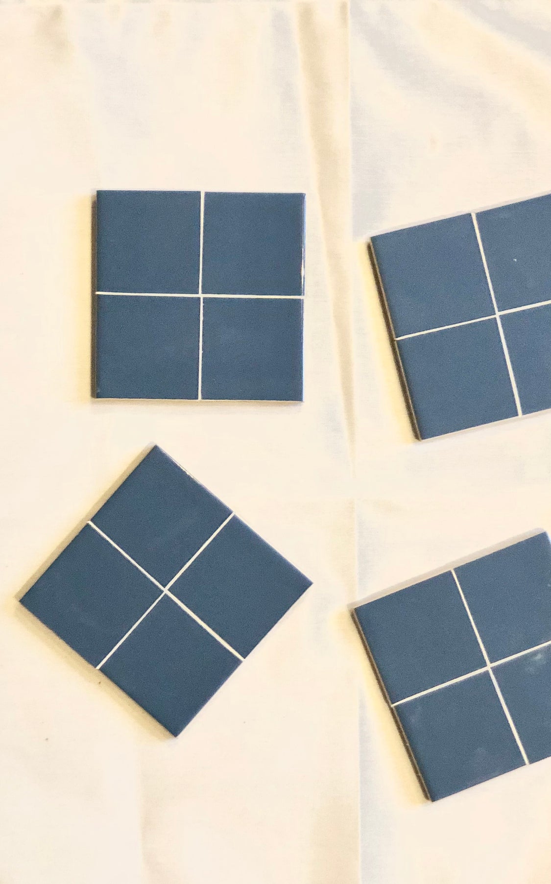 Lot de 4 Sous-verres Azul