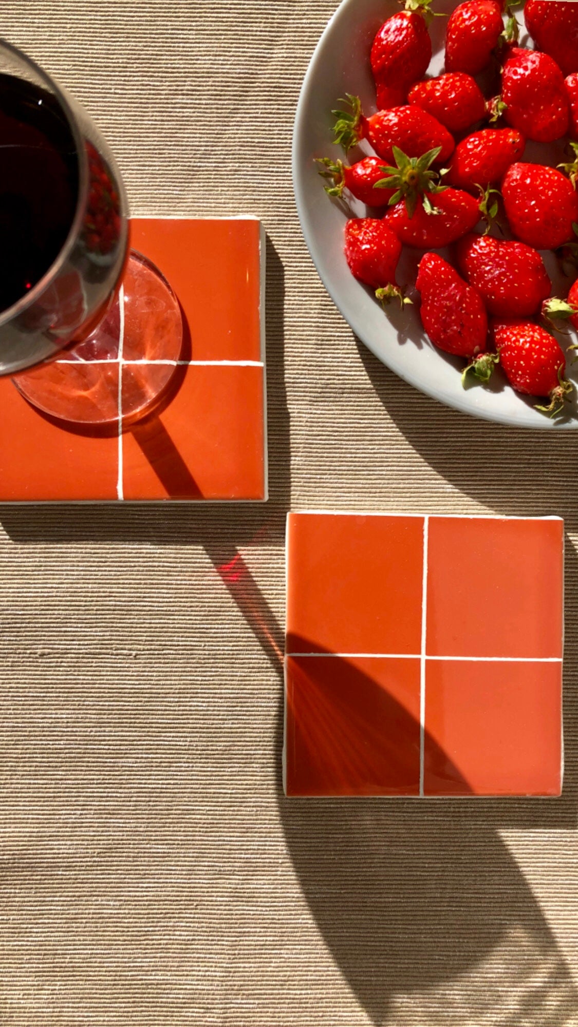 Lot de 4 Sous-verres Corail