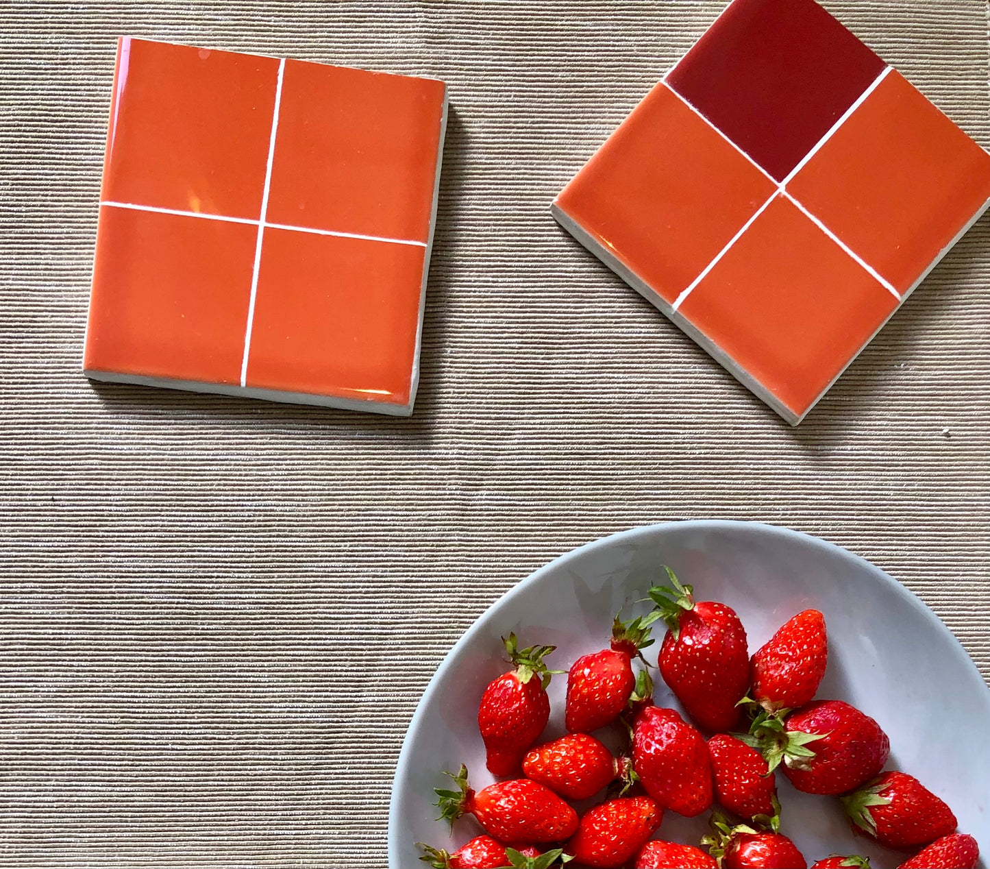 Lot de 4 Sous-verres Corail